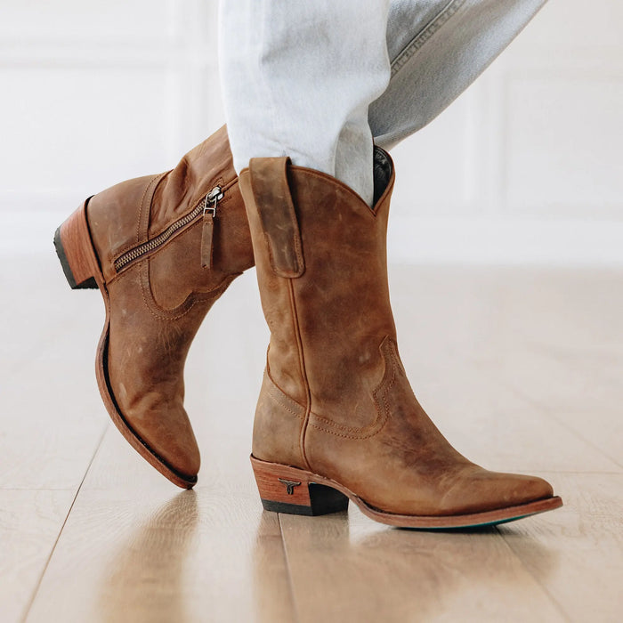 Plain Jane Midi - Burnt Caramel **Final Sale** Ladies Boot Western Fashion by Lane