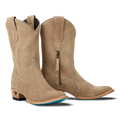 Plain Jane Midi - Latte Suede **Final Sale** Ladies Boot Latte Suede Western Fashion by Lane