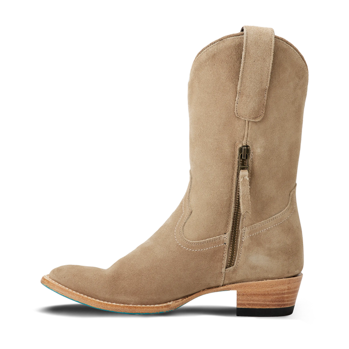 Plain Jane Midi - Latte Suede **Final Sale** Ladies Boot Western Fashion by Lane