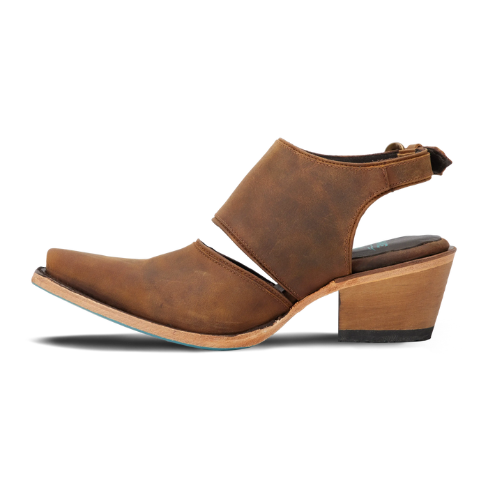Plain Jane Slingback Mule - Burnt Caramel Mule Western Fashion by Lane