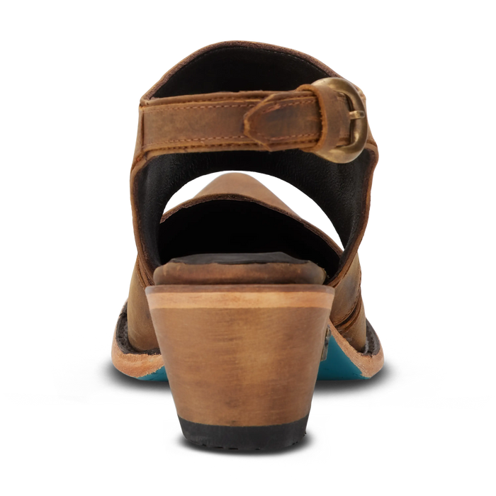 Plain Jane Slingback Mule - Burnt Caramel Mule Western Fashion by Lane