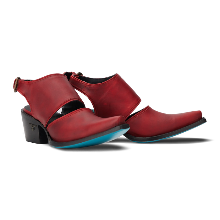 Plain Jane Slingback Mule - Smoldering Ruby Mule Smoldering Ruby Western Fashion by Lane
