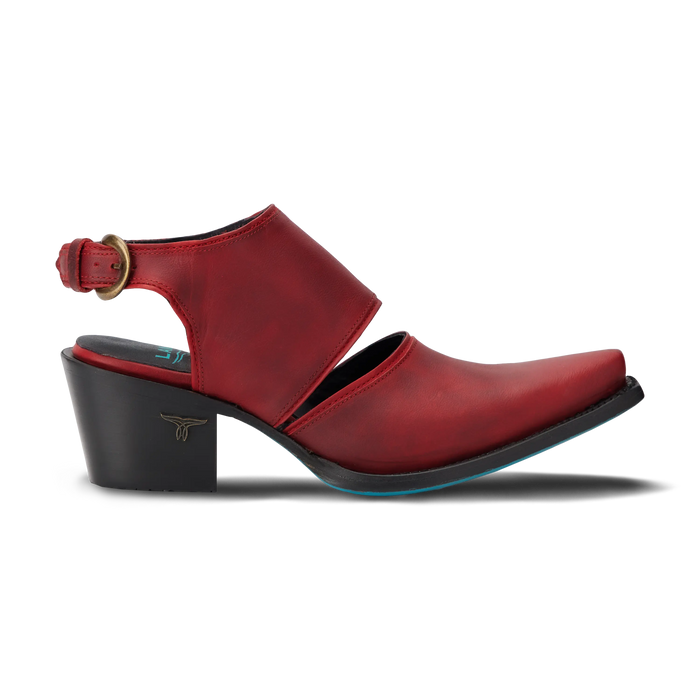Plain Jane Slingback Mule - Smoldering Ruby Mule Western Fashion by Lane