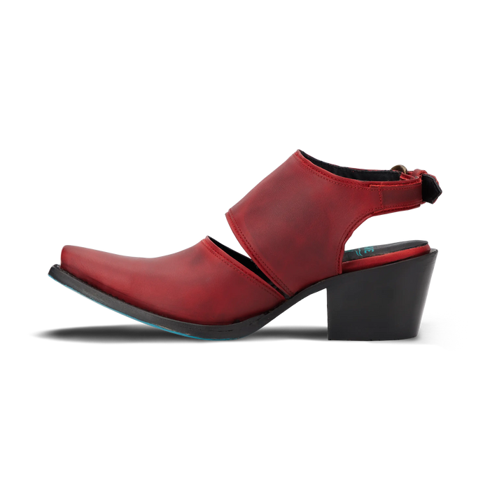 Plain Jane Slingback Mule - Smoldering Ruby Mule Western Fashion by Lane