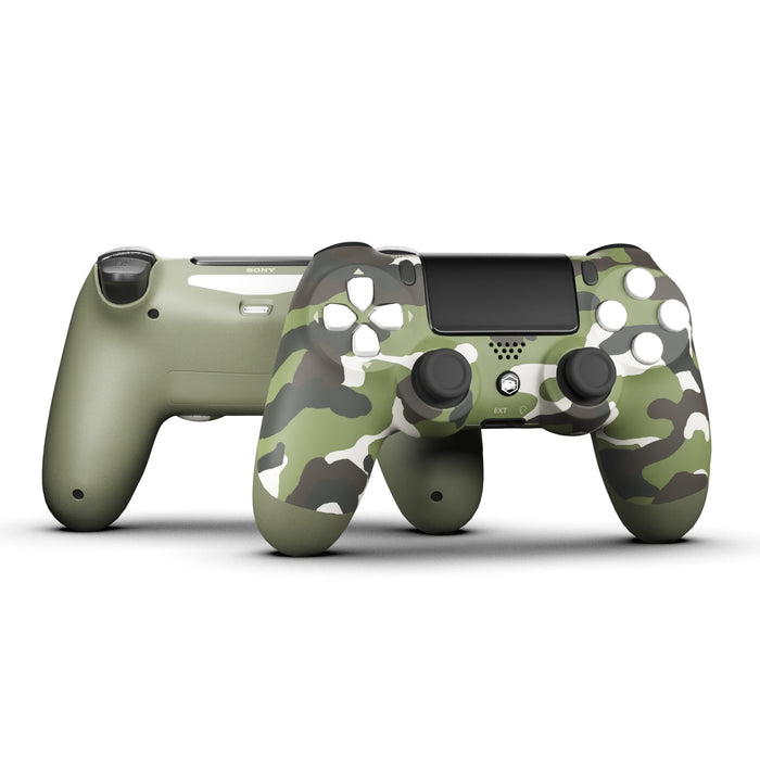 PS4 SmartPad Claw - Battle Beaver Customs - Sony Green Camo / White