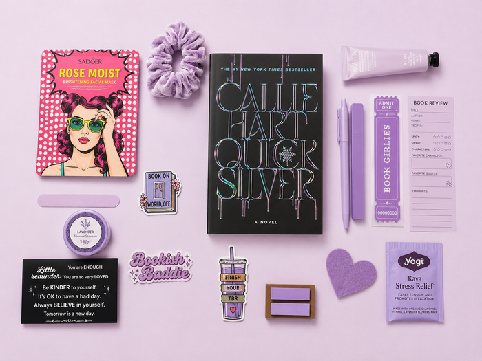 Quicksilver Book Date Box | Callie Hart | Hardcover Romantasy Book Gift Box