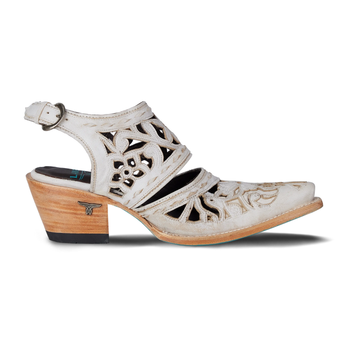 Robin Cut Out Slingback Mule - Ceramic Crackle Mule Western Fashion by Lane