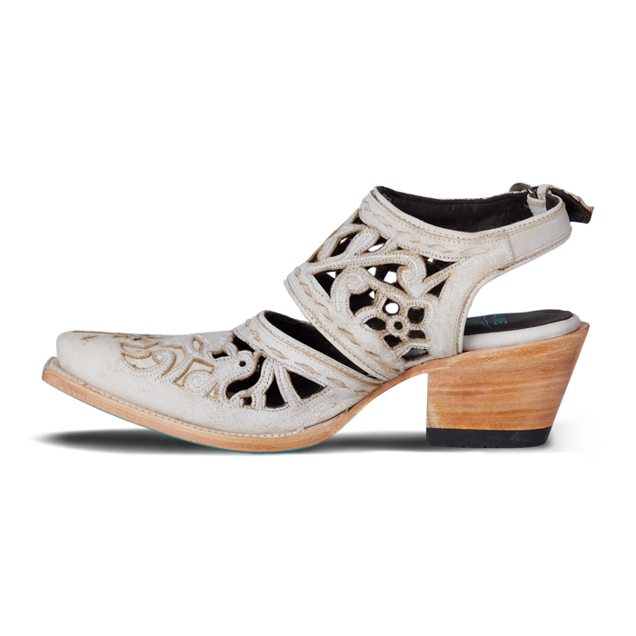 Robin Cut Out Slingback Mule - Ceramic Crackle Mule Western Fashion by Lane