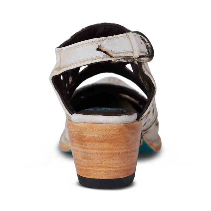 Robin Cut Out Slingback Mule - Ceramic Crackle Mule Western Fashion by Lane