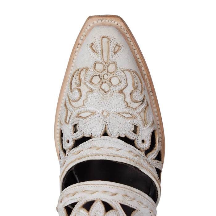 Robin Cut Out Slingback Mule - Ceramic Crackle Mule Western Fashion by Lane