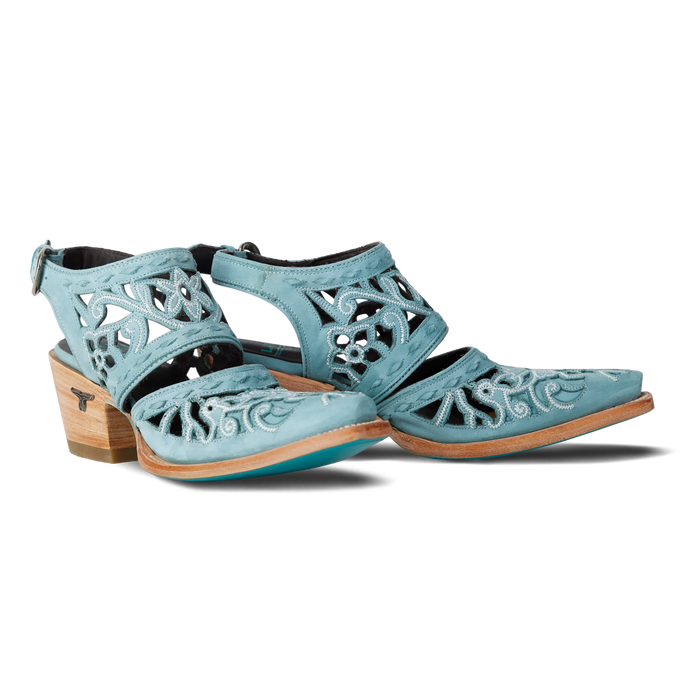 Robin Cut Out Slingback Mule - Powder Blue Mule Powder Blue Western Fashion by Lane