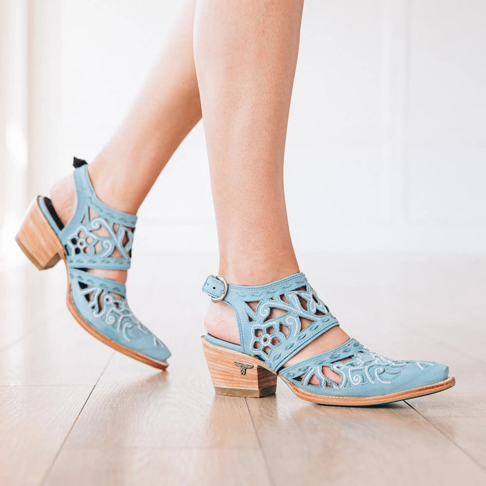 Robin Cut Out Slingback Mule - Powder Blue Mule Western Fashion by Lane