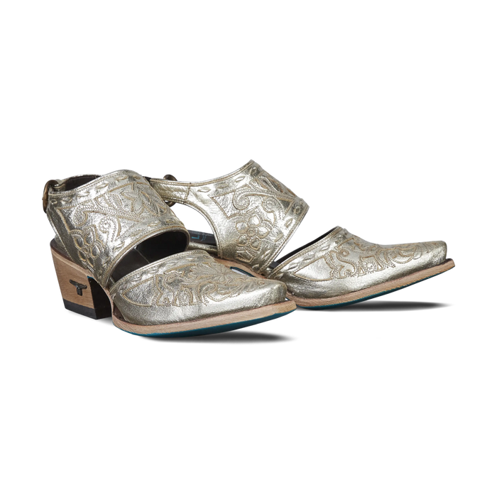 Robin Slingback Mule - Champagne Metallic Mule Champagne Metallic Western Fashion by Lane
