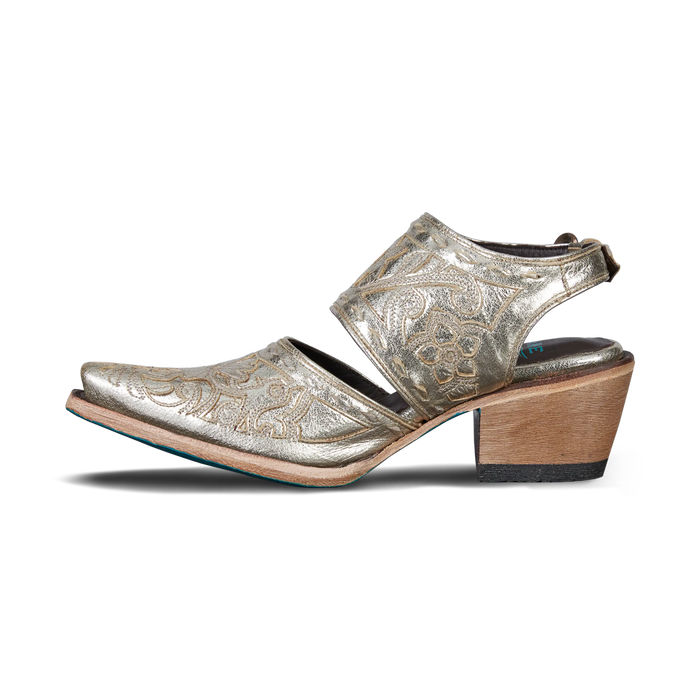 Robin Slingback Mule - Champagne Metallic Mule Western Fashion by Lane