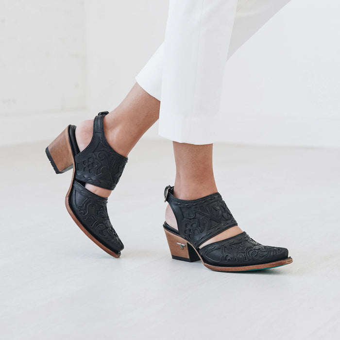 Robin Slingback Mule - Jet Black Mule Western Fashion by Lane