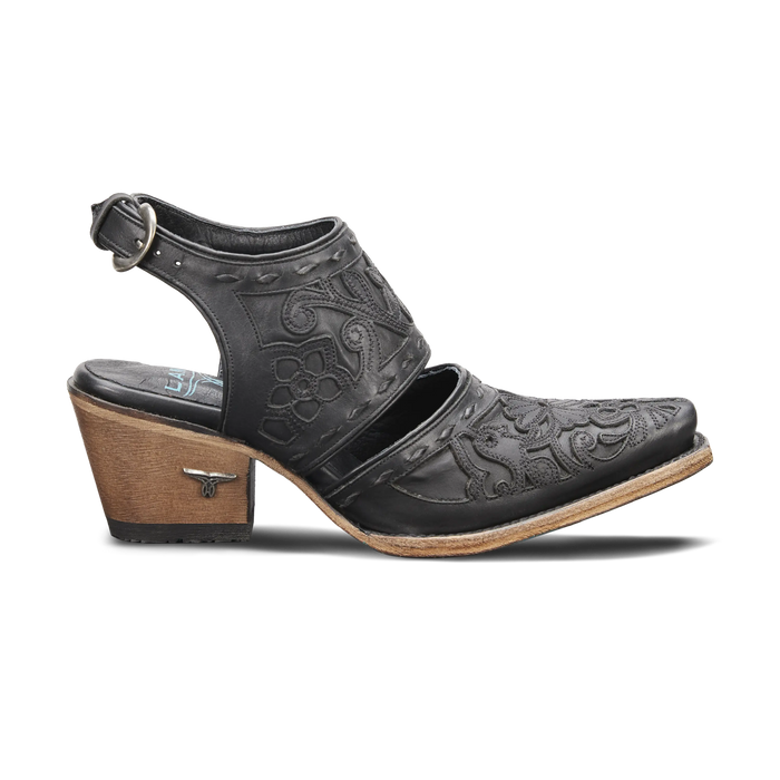 Robin Slingback Mule - Jet Black Mule Western Fashion by Lane