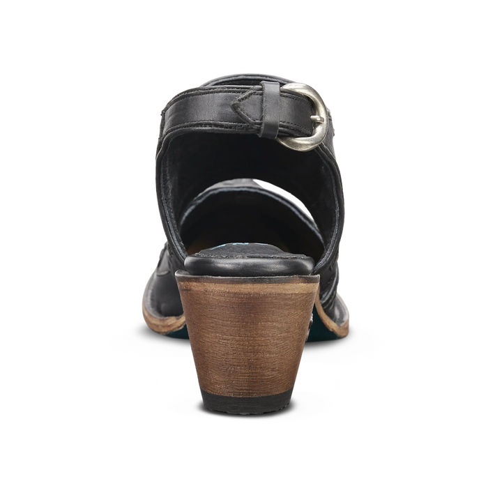 Robin Slingback Mule - Jet Black Mule Western Fashion by Lane