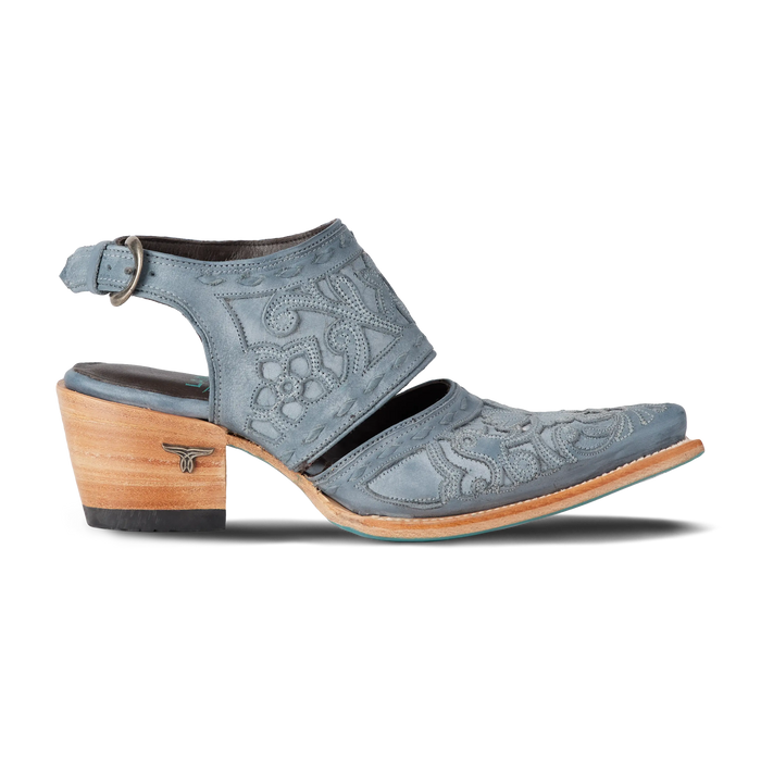 Robin Slingback Mule - Washed Denim Mule Western Fashion by Lane