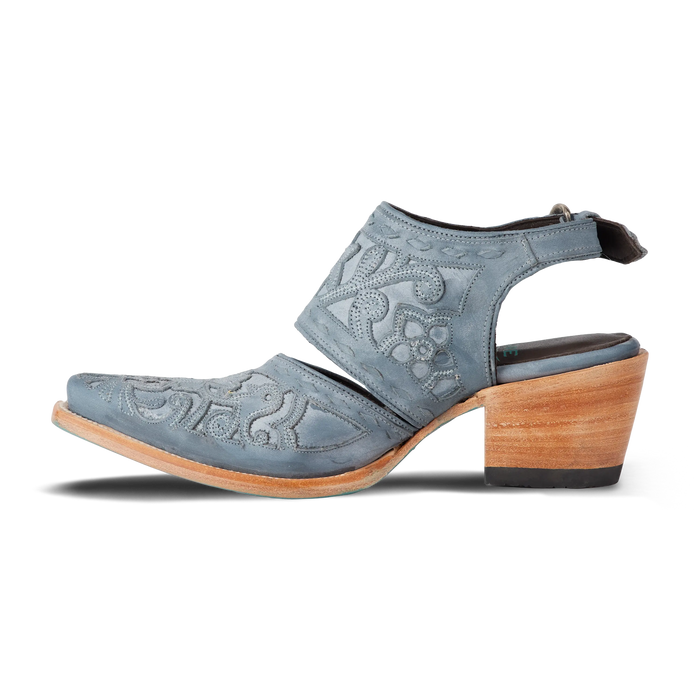 Robin Slingback Mule - Washed Denim Mule Western Fashion by Lane