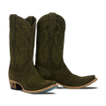 Sandaga Midi - Olive Suede **Final Sale** Ladies Boot Olive Suede Western Fashion by Lane