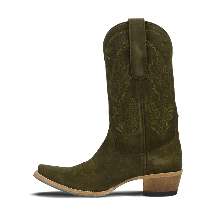 Sandaga Midi - Olive Suede **Final Sale** Ladies Boot Western Fashion by Lane