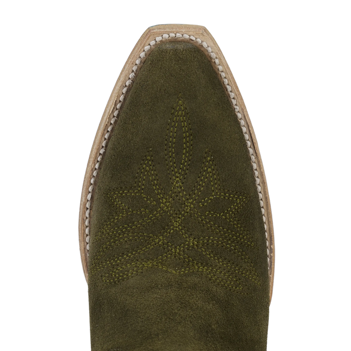Sandaga Midi - Olive Suede **Final Sale** Ladies Boot Western Fashion by Lane