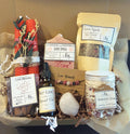 Self-Love Ritual Kit with soap, candles, tea, bath salts and crystals