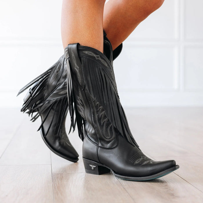 Senita Falls Boot - Jet Black **Final Sale** Ladies Boot Western Fashion by Lane