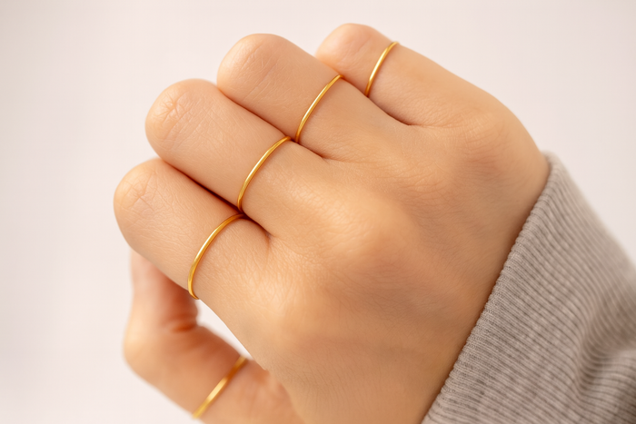 Set 5 fedine sottili regolabili - Iride Shop - Accessori da Donna