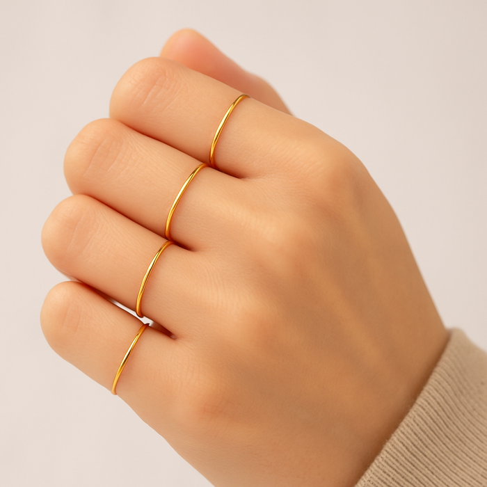 Set 5 fedine sottili regolabili - Iride Shop - Accessori da Donna