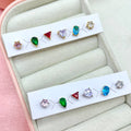 Set 6 orecchini a lobo coulor - Iride Shop - Accessori da Donna