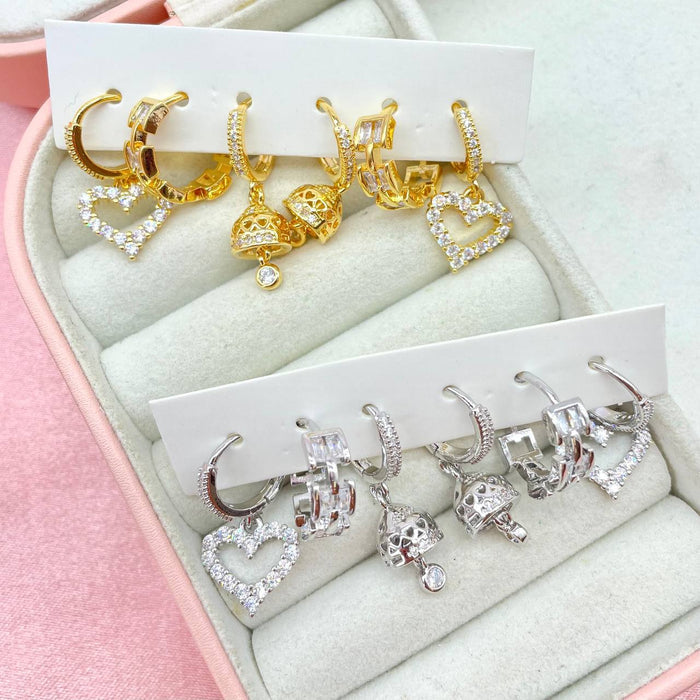 Set 6 orecchini campanella - Iride Shop - Accessori da Donna
