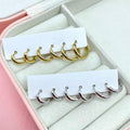 Set 6 orecchini cerchi simply steel - Iride Shop - Accessori da Donna