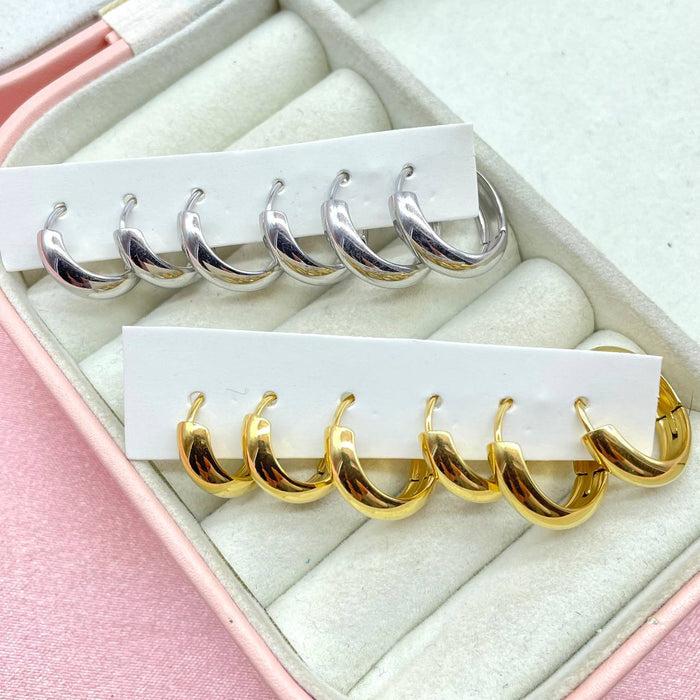 Set 6 orecchini circle slim - Iride Shop - Accessori da Donna