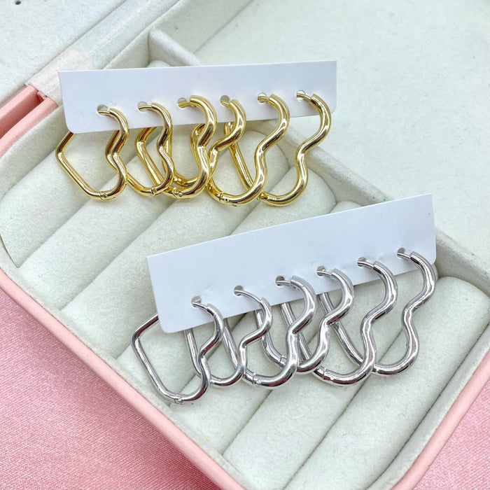 Set 6 orecchini cuore - Iride Shop - Accessori da Donna