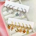 Set 6 orecchini eyes fantasy - Iride Shop - Accessori da Donna