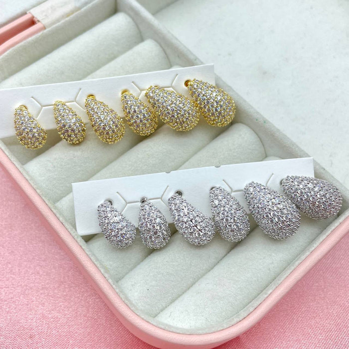Set 6 orecchini goccia bril - Iride Shop - Accessori da Donna