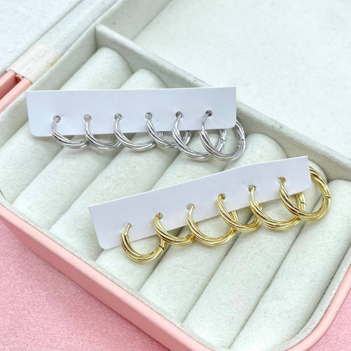 Set 6 orecchini mini tubox - Iride Shop - Accessori da Donna