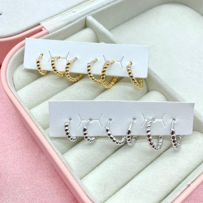 Set 6 orecchini torcion - Iride Shop - Accessori da Donna