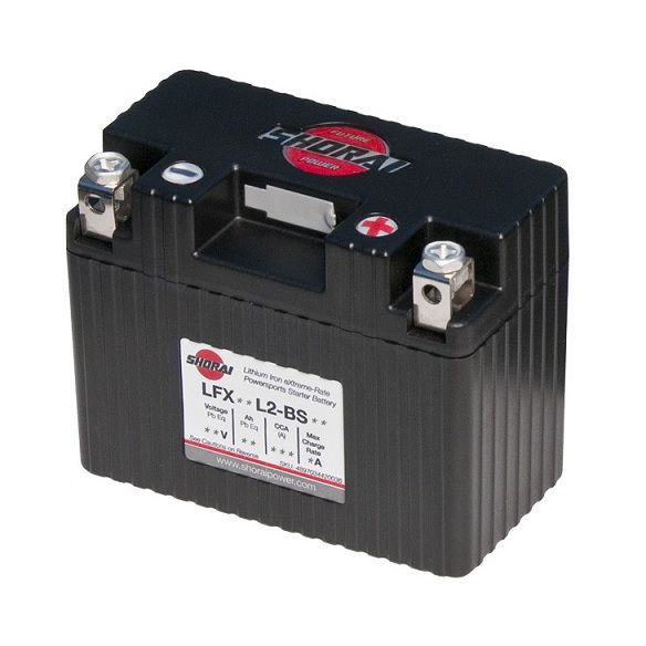 Shorai LFX07L2-BS12 Lithium Iron Powersports Battery