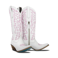 Smokeshow Boot - Matte White and Neon Pink **Final Sale** Ladies Boot Matte White Neon Pink Western Fashion by Lane