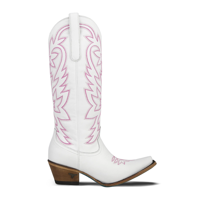 Smokeshow Boot - Matte White and Neon Pink **Final Sale** Ladies Boot Western Fashion by Lane