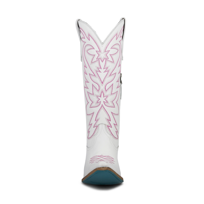 Smokeshow Boot - Matte White and Neon Pink **Final Sale** Ladies Boot Western Fashion by Lane