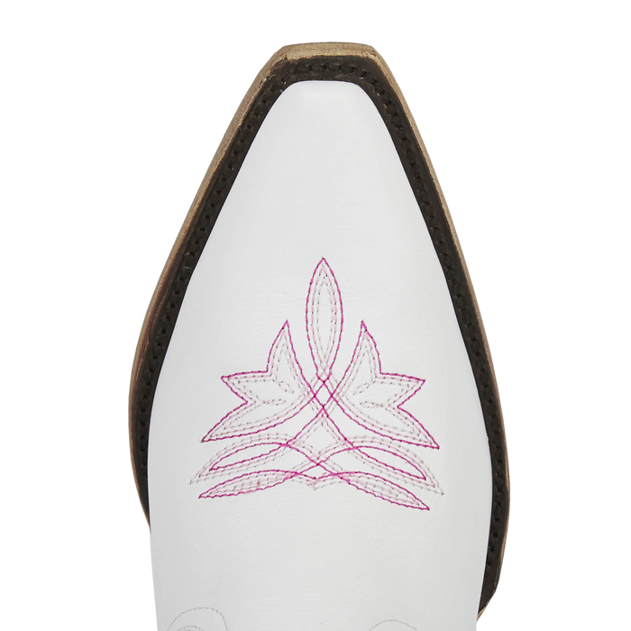 Smokeshow Boot - Matte White and Neon Pink **Final Sale** Ladies Boot Western Fashion by Lane