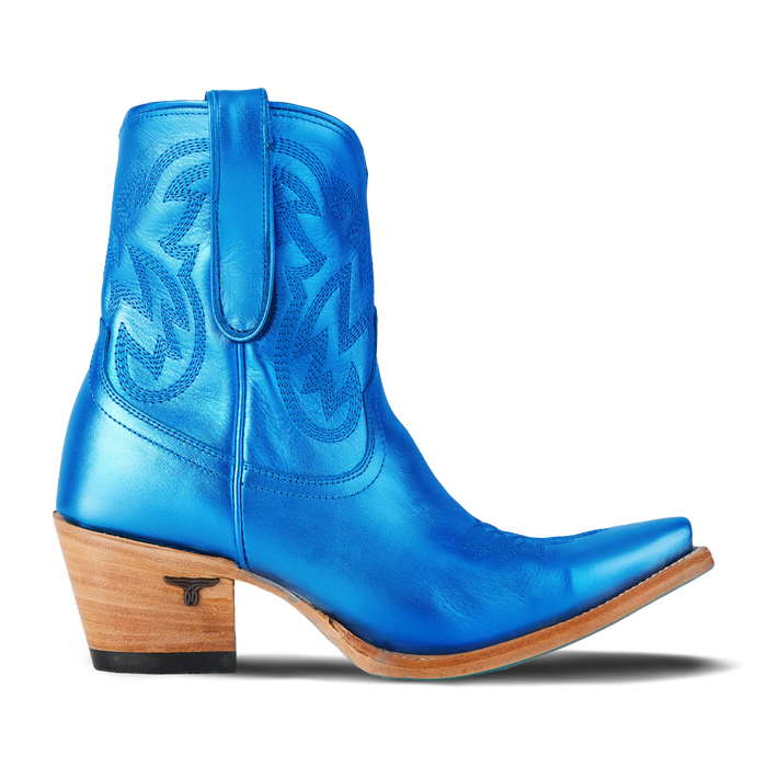 Smokeshow Bootie - Cobalt Metallic **Final Sale** Ladies Bootie Western Fashion by Lane