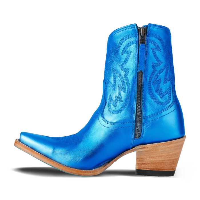 Smokeshow Bootie - Cobalt Metallic **Final Sale** Ladies Bootie Western Fashion by Lane