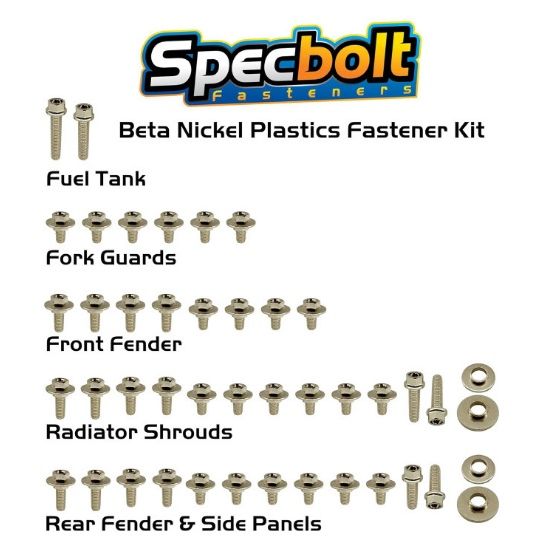 Specbolt Beta Nickel Wurks Body Hardware Kit