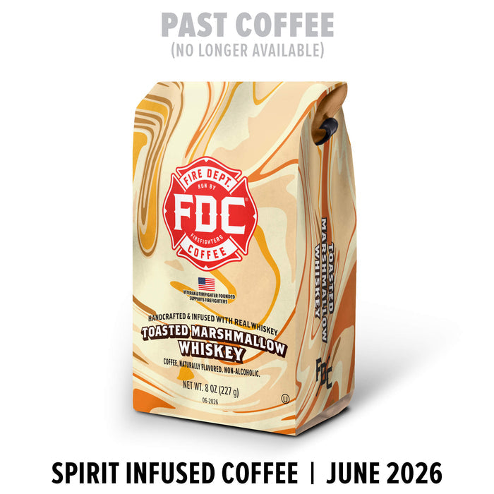 FDC Blueberry Crumble Bourbon coffee bag on a white background