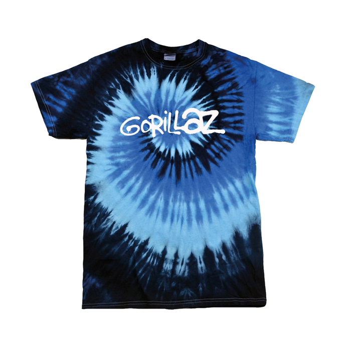 Spray Logo Blue Tie Dye T-shirt