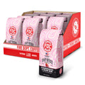 Display of Fire Dept. Coffee Strawberry & Cream Rum coffee packages with a red box.